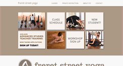 Desktop Screenshot of freretstreetyoga.com